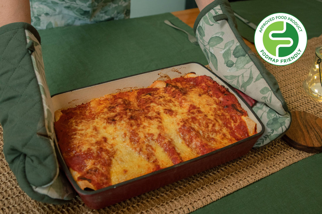 Low FODMAP Cheesy Beef Enchiladas