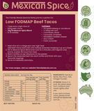Low FODMAP Mexican Spice