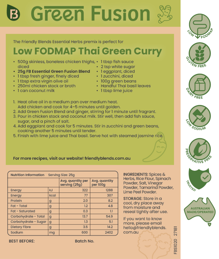 friendly blends low fodmap spices